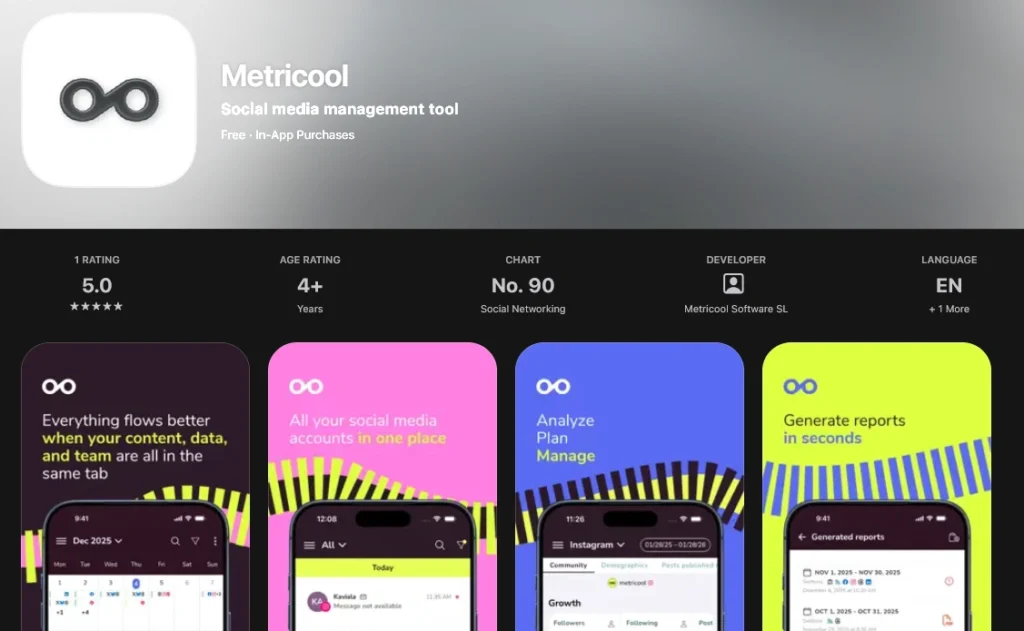 Metricool Download for iOS